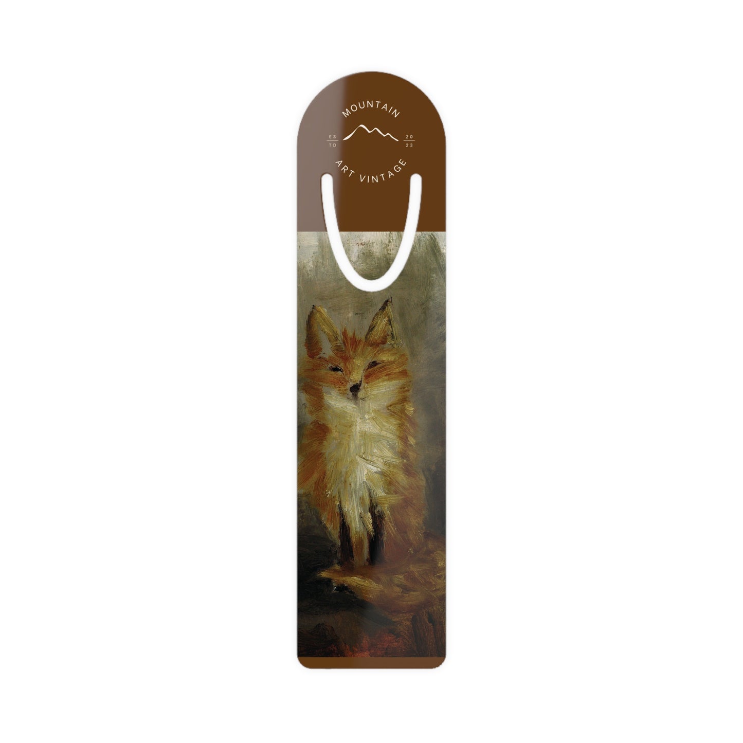 Bookmark, Fox Original Painting, Fall Colors, Literary Gift, Book Lover, Animal Lover, Reading Accessories, Teacher Gift