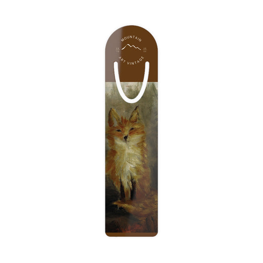 Bookmark, Fox Original Painting, Fall Colors, Literary Gift, Book Lover, Animal Lover, Reading Accessories, Teacher Gift
