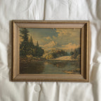 Vintage Mountain Landscape