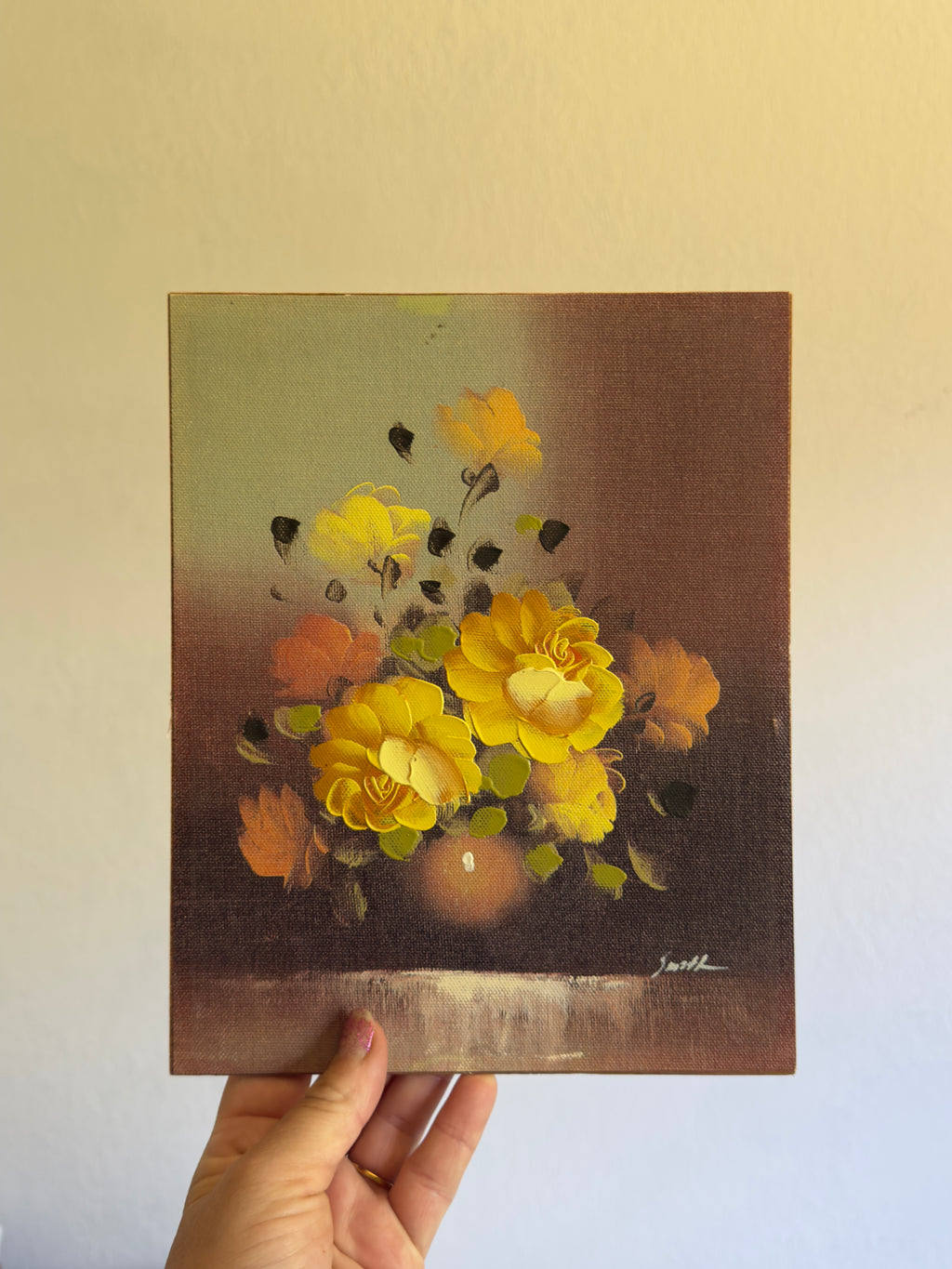 Golden Bloom Still Life