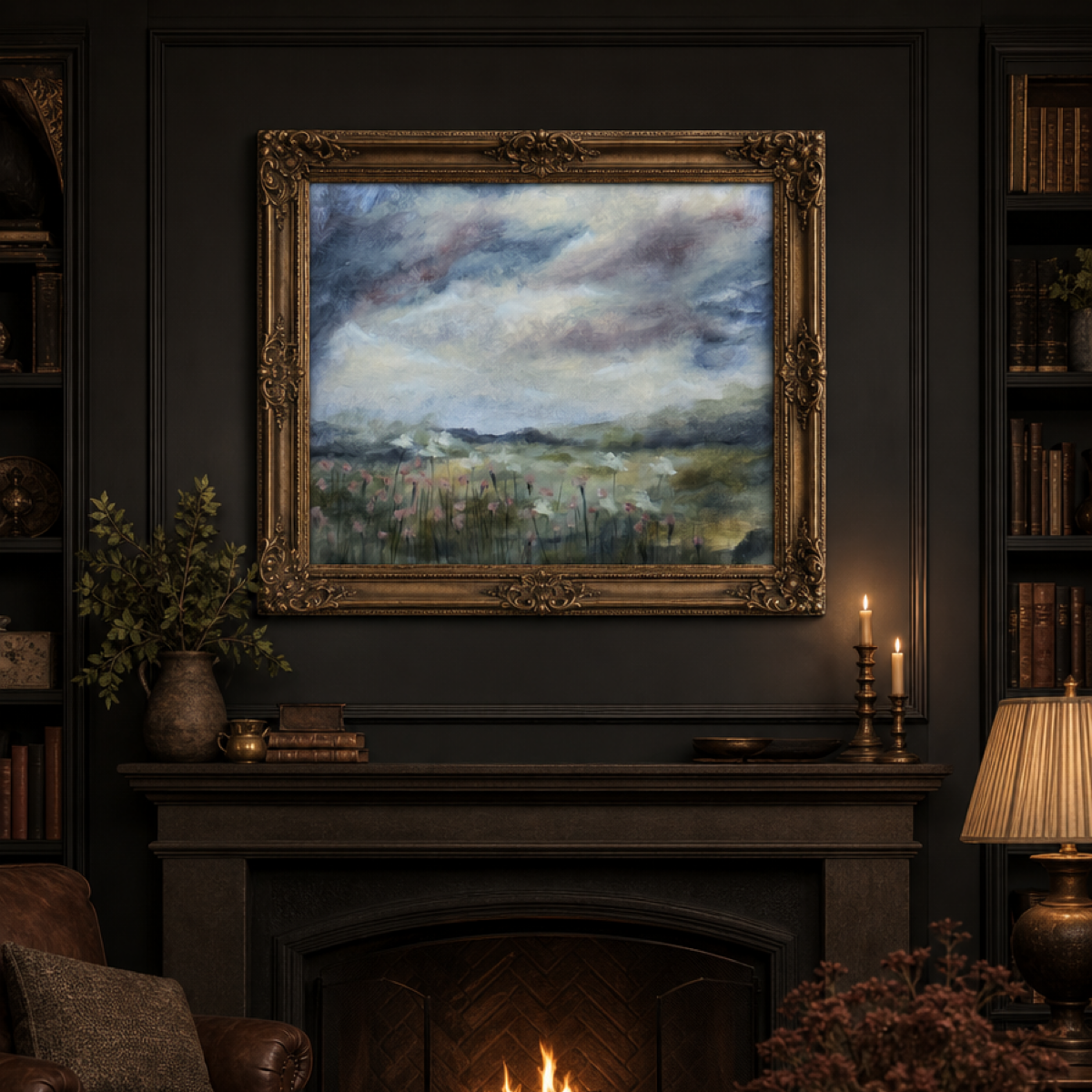 Rainy Day Meadow Fine Art Print